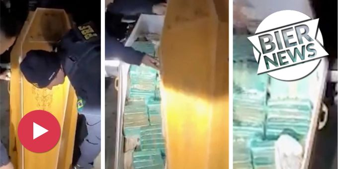 In einem Sarg! - Brasilianische Polizei findet 50 Kilo Koks