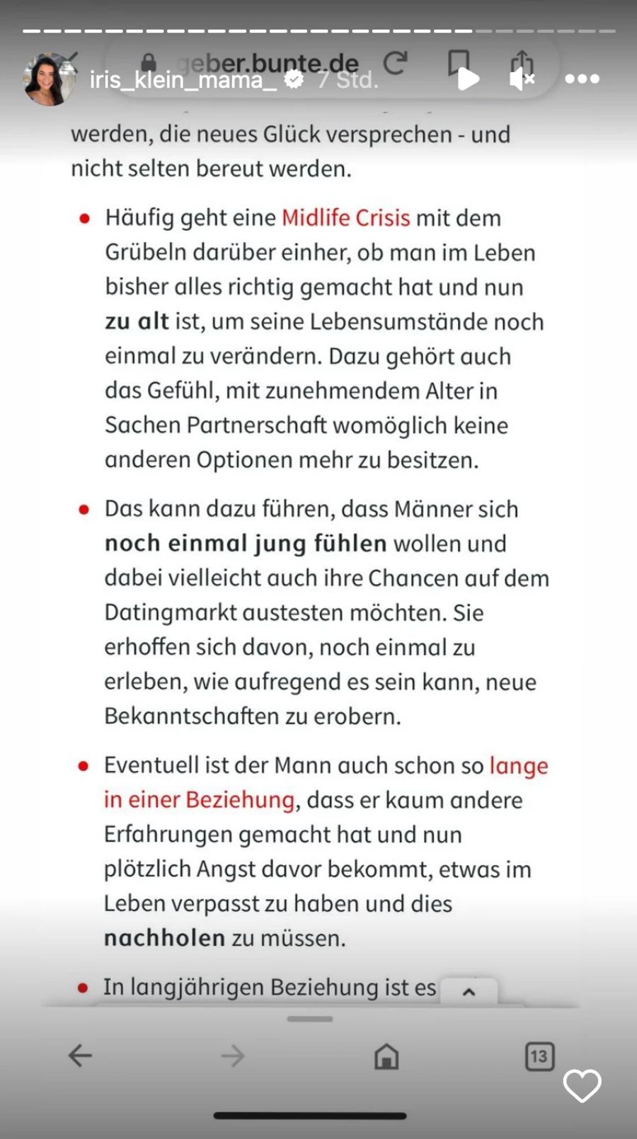 Eine Erklärung für die Midlife Crisis und wieso Männer fremdgehen.