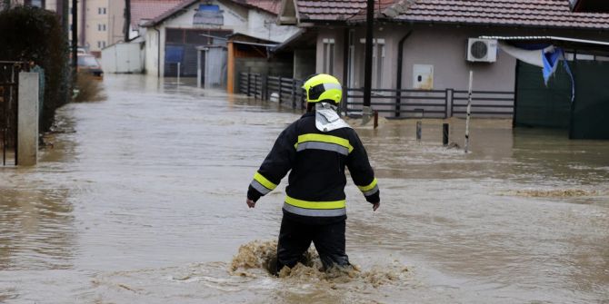 überschwemmungen kosovo