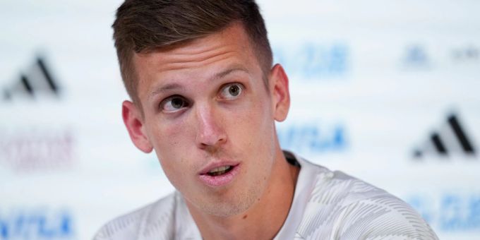 Trifft mit Spanien auf die DFB-Elf: Leipzig-Profi Dani Olmo. Trifft mit Spanien auf die DFB-Elf: Leipzig-Profi Dani Olmo.