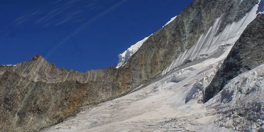 Blick auf den Festigletscher, wo die Rettungskräfte den Leichnam des verunfallten Bergsteigers vorfanden.