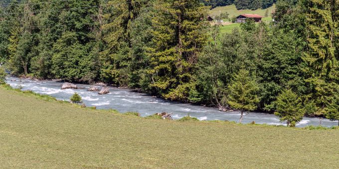 Die Kander bei Kandergrund. Die Kander bei Kandergrund.