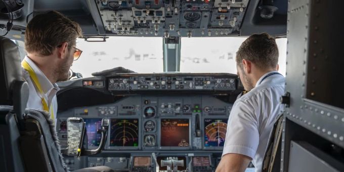 Zwei Piloten der Air France prügelten sich kürzlich während eines Fluges (Symbolbild). Pilot Air France