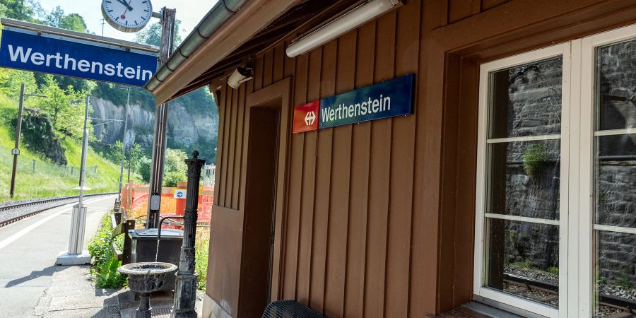 Die SBB-Haltestelle in Werthenstein.