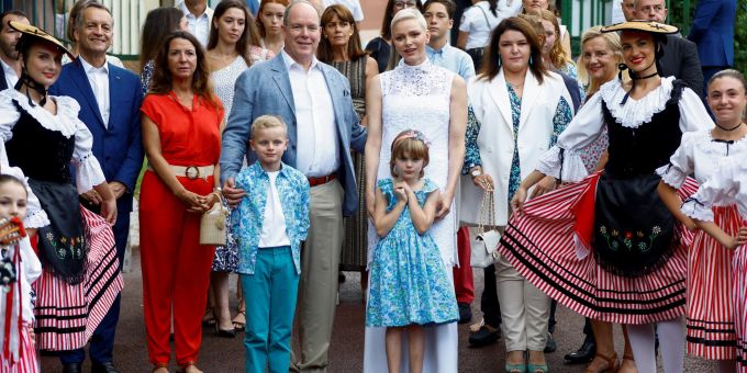 Fürst Albert mit seiner Familie. Royals attend traditional Monaco picnic