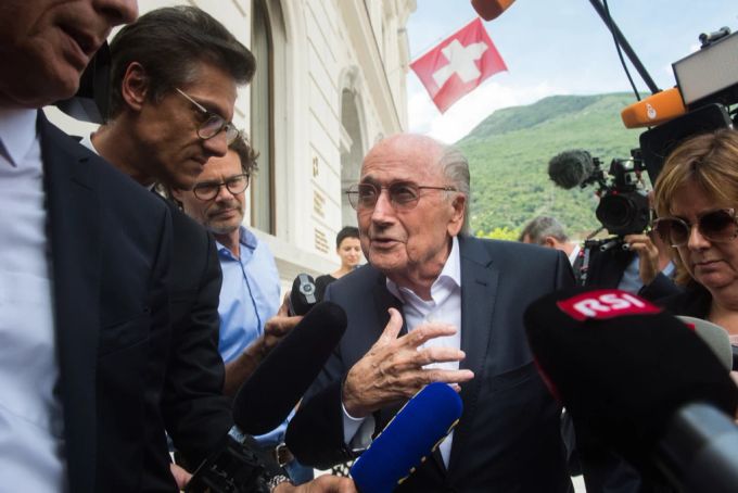 Ex-Fifa-Präsident Sepp Blatter beklagte sich vor Gericht wegen medialer Vorverurteilung. sepp blatter