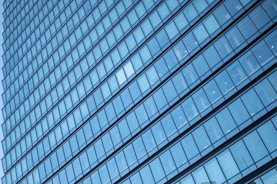 Fassade Glas Gebäude Büro