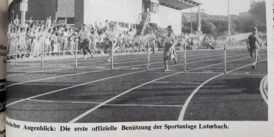 Die aktuelle Sportanlage in 1987