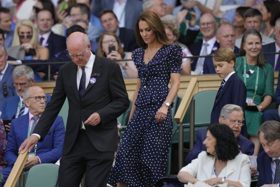 Kate trug beim Wimbledon-Final ein Punkte-Kleid.