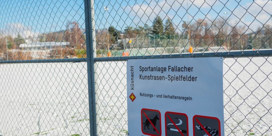 Der Sportplatz Fallacher in Küsnacht (ZH).