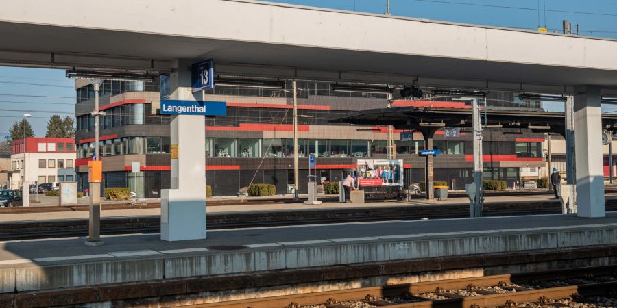 Der Bahnhof Langenthal.