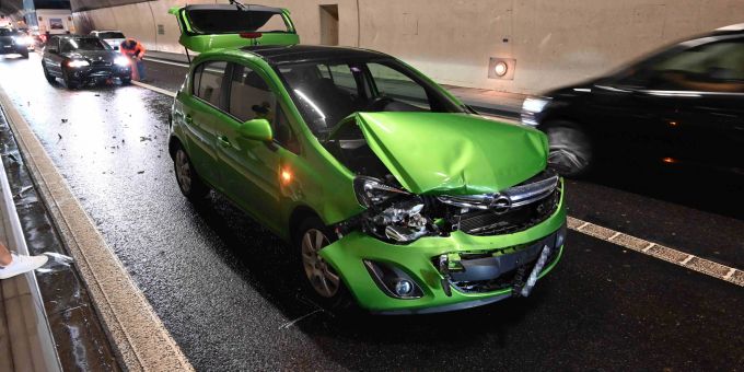 Unfall im Balmenraintunnel. Neuhaus SG