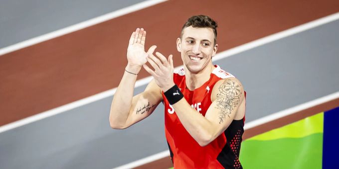 Simon Ehammer hat grosse Chancen auf Hallen-WM-Gold im Siebenkampf. Simon Ehammer
