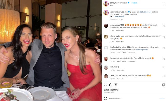 Oliver Pocher im März 2023, damals noch zusammen mit Amira und Ex-Frau Sandy. Oliver Pocher Amira Sandy