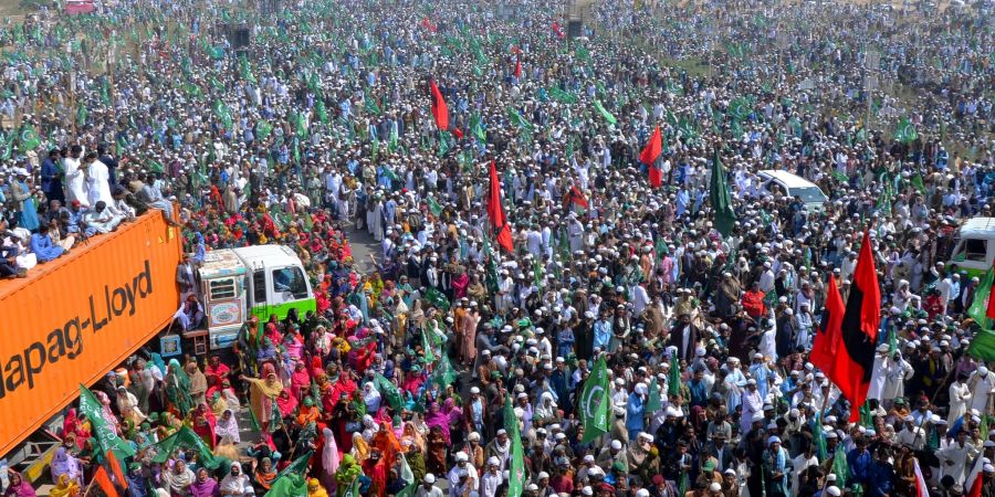 Massendemo in Islamabad Pakistan