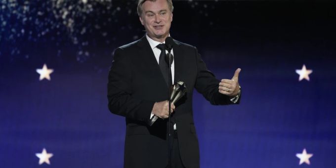 Christopher Nolan bei der Entgegennahme des «Critics Choice Award». Christopher Nolan