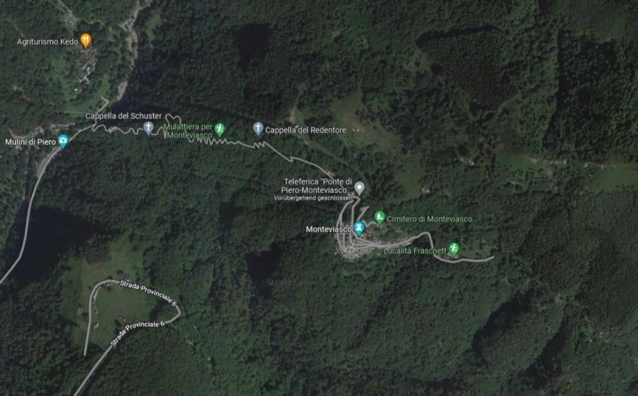 Das italienische Dorf Monteviasco liegt unweit von der Schweizer Grenze entfernt.