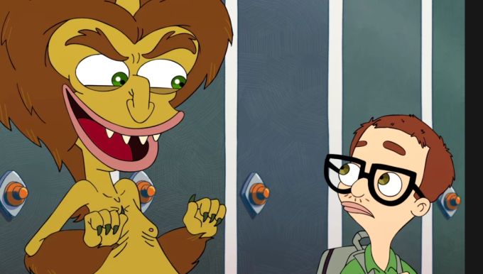 «Big Mouth» on Netflix: Hormonmonster Maury ist der Begleiter von Andrew Glouberman. Netflix Big Mouth