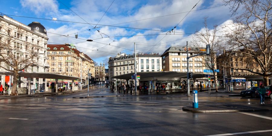 Der Bellevue-Platz in Zürich.