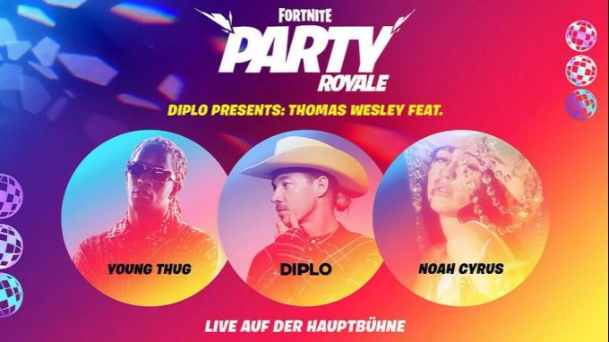 Schweizer Gamer müssen zwar auf die Fortnite Movie Nite verzichten, ein Live-Set von Diplo wird man sich aber auf den CH-Servern anschauen können. Fortnite