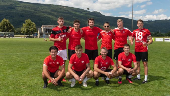 Selbstbewusst; die Jungs von Mia san bessa.