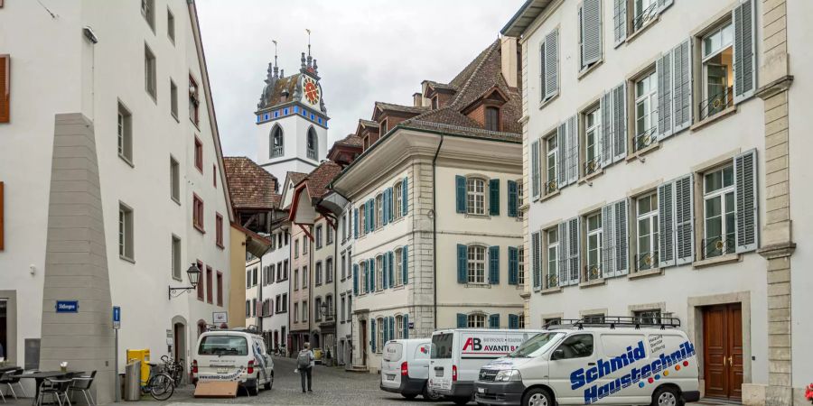 Die Altstadt von Aarau.