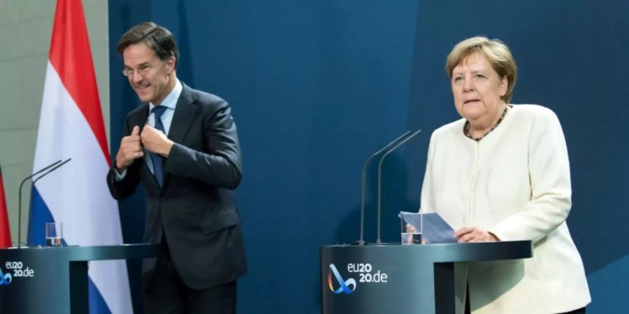 Merkel und Rutte in Berlin