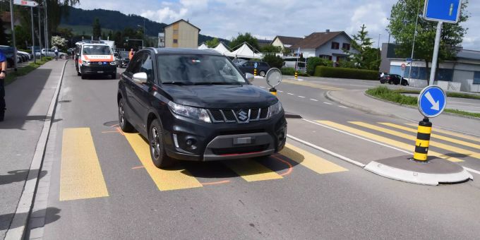 Heerbrugg SG: Mädchen von Auto erfasst.