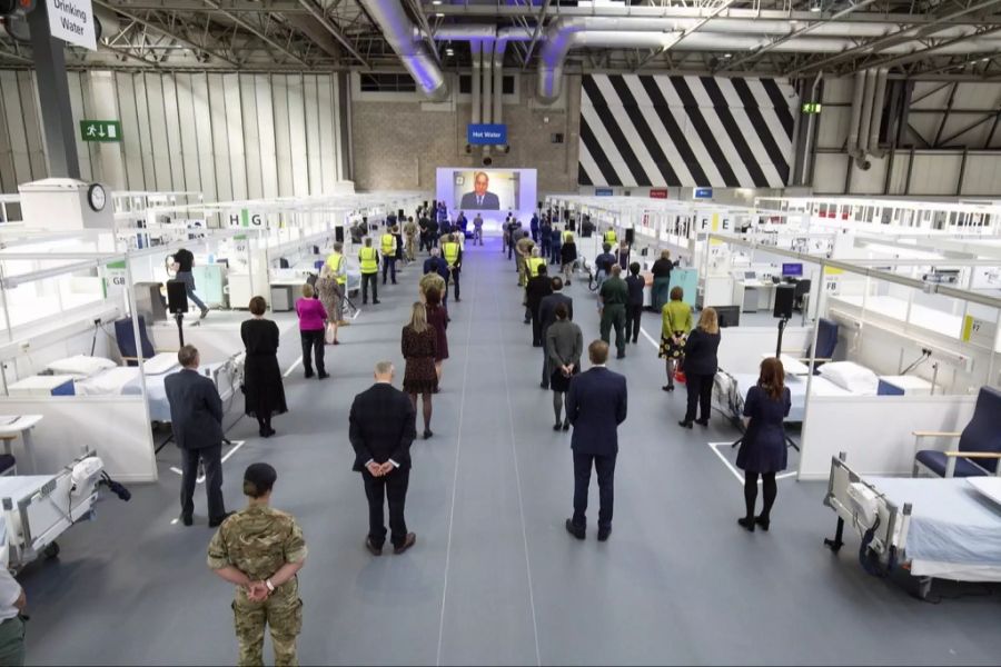 Prinz William hält zur Eröffnung des «NHS Nightingale» in London am 16. April eine Video-Ansprache.