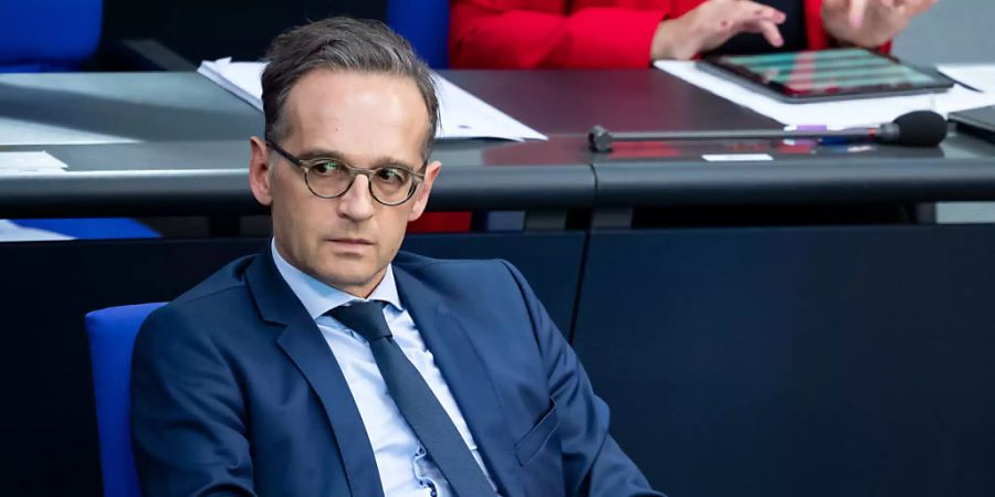 Bundesaussenminister Heiko Maas (SPD) während einer Plenarsitzung im Deutschen Bundestag. Foto: Bernd von Jutrczenka/dpa