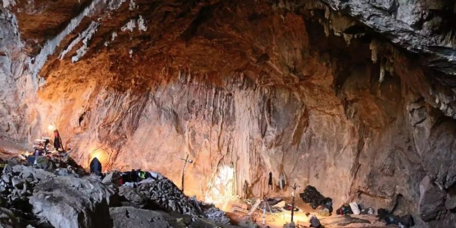 Höhle im zentralmexikanischen Bundesstaat Zacatacas: Wissenschaftler streiten schon lange darüber, wann erstmals Menschen in Amerika lebten. Foto: Ciprian Ardelean/INAH/dpa