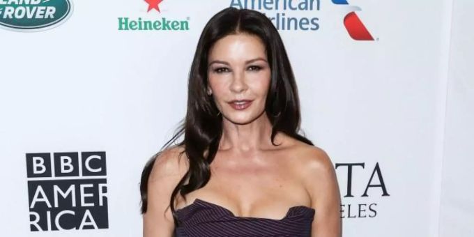 Die Schauspielerin Catherine Zeta-Jones Kirk Douglas