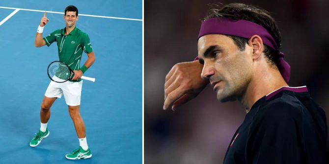 Roger Federer Novak Djokovic