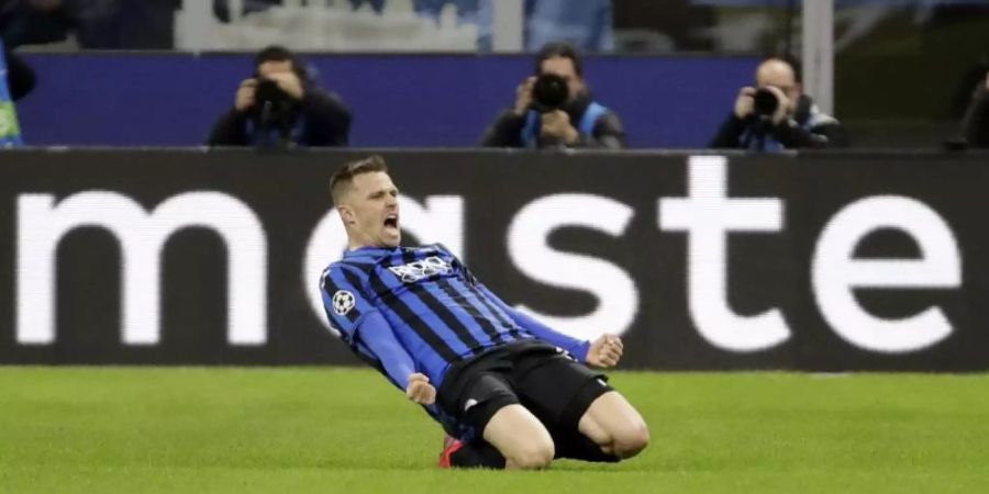 Traf für Atalanta Bergamo viermal in Valencia: Josip Ilicic. Foto: Luca Bruno/AP/dpa