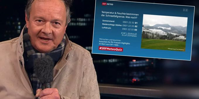 SRF-Zuschauer sauer - Tropfender Bucheli macht «Meteo» zur Werbeshow