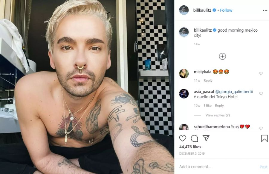 Bill Kaulitz will sich für Geld ausziehen.