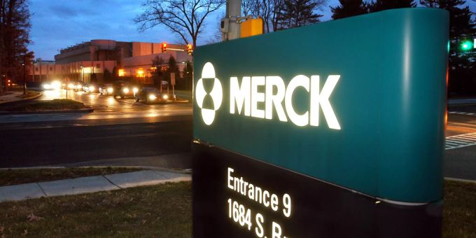 Das Logo der CRISPR spezialisierte US-Pharmakonzern Merck & Co. CRISPR