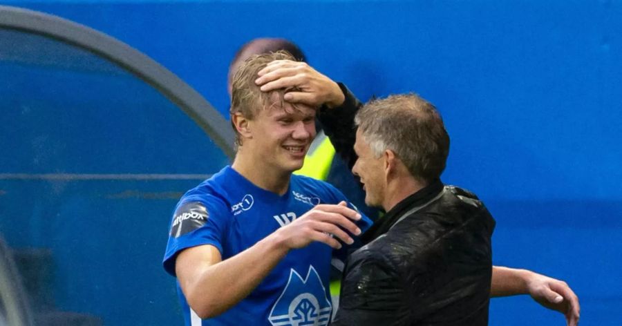 Erling Braut Haaland und Ole Gunnar Solskjaer bei Molde FK.