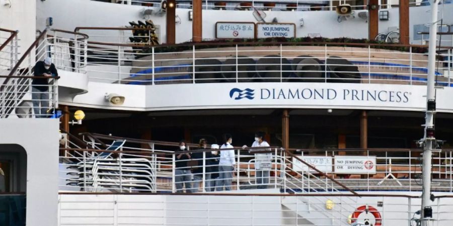 Besatzungsmitglieder auf der «Diamond Princess»