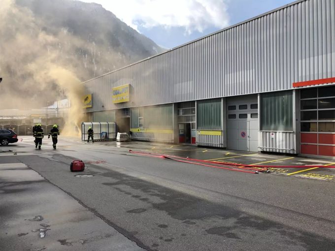 Die Feuerwehr stand heute Freitagmorgen im Einsatz in Chur GR. chur gr