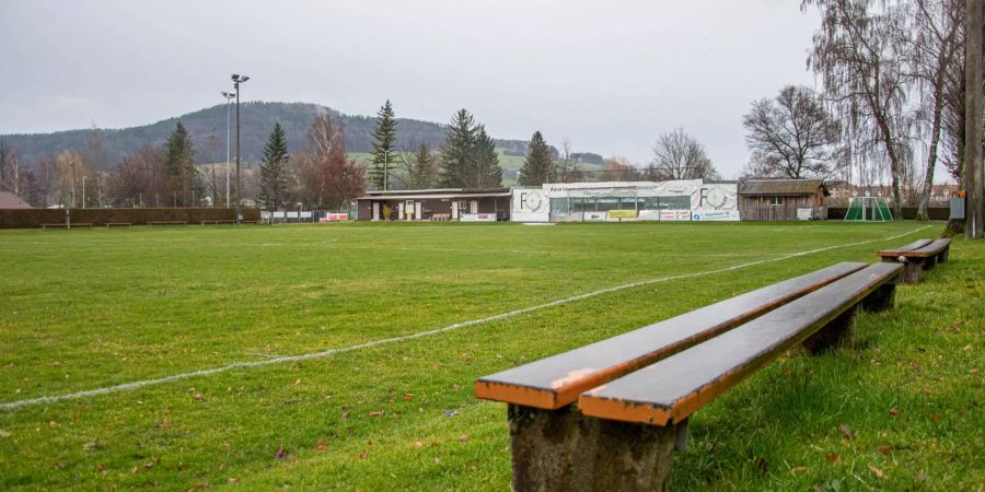 Der Sportplatz in Reinach AG.