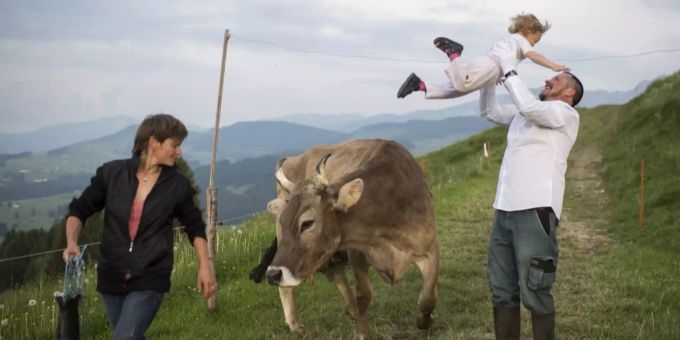 Der Sozialversicherungsschutz von auf dem Bauernbetrieb mitarbeitenden Ehegattinnen und -gatten soll laut dem Bundesrat verbessert werden. (Symbolbild) familienzulage