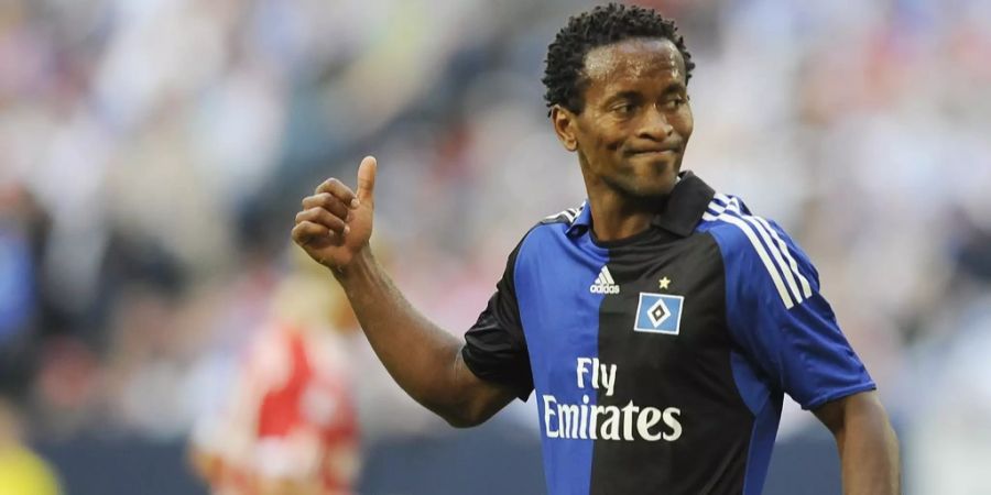 Zé Roberto in seiner Aktivzeit beim Hamburg SV. 2017 beendete er seine aktive Spielerkarriere.