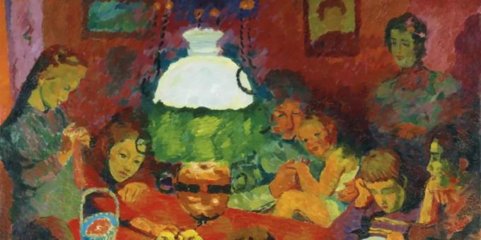 Giovanni Giacomettis Ölgemälde «Die Lampe» (1912). giacometti