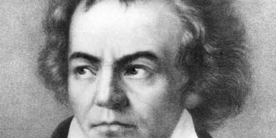 Der deutsche Komponist Ludwig van Beethoven auf einer zeitgenössischen Darstellung. Foto: dpa