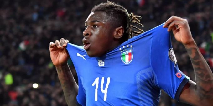 Moise Kean ist mit 19 Jahren und 20 Tagen Italiens zweitjüngster Torschütze der Geschichte