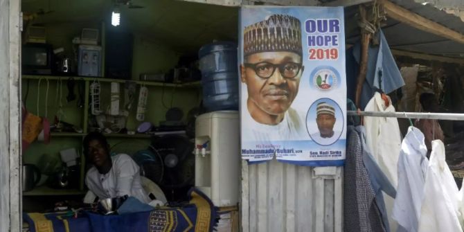 Wahlplakat in Nigeria