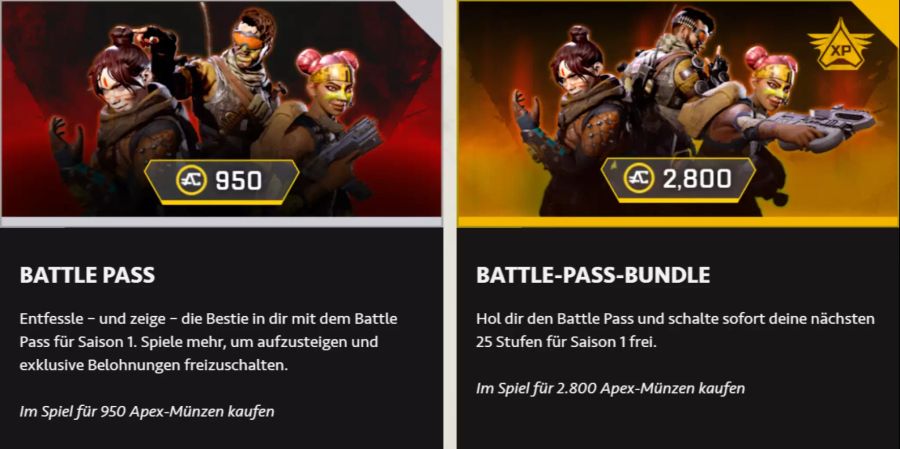 Apex Legends Battle Passes.