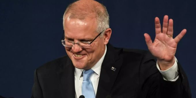 Australischer Premier Scott Morrison Australischer Premier Scott Morrison