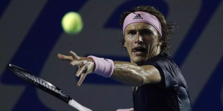 Alexander Zverev steht nach dem Sieg über den Spanier David Ferrer in Acapulco im Viertelfinale. Foto: Rebecca Blackwell/AP